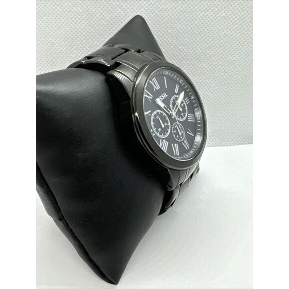 Fossil Small Flyn BQ1743 Men's Black Stainless Steel Analog Dial Watch JNA359 - Picture 3 of 11